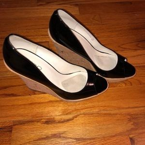 Aldo Patent Leather Wedges